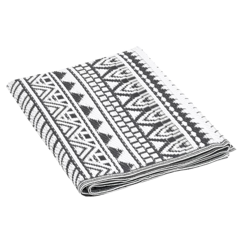 Outdoor rug ARAKIL Black 80x150 cm PP