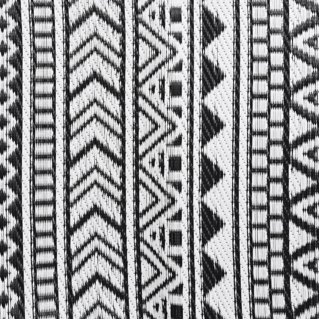 Outdoor rug ARAKIL Black 80x150 cm PP