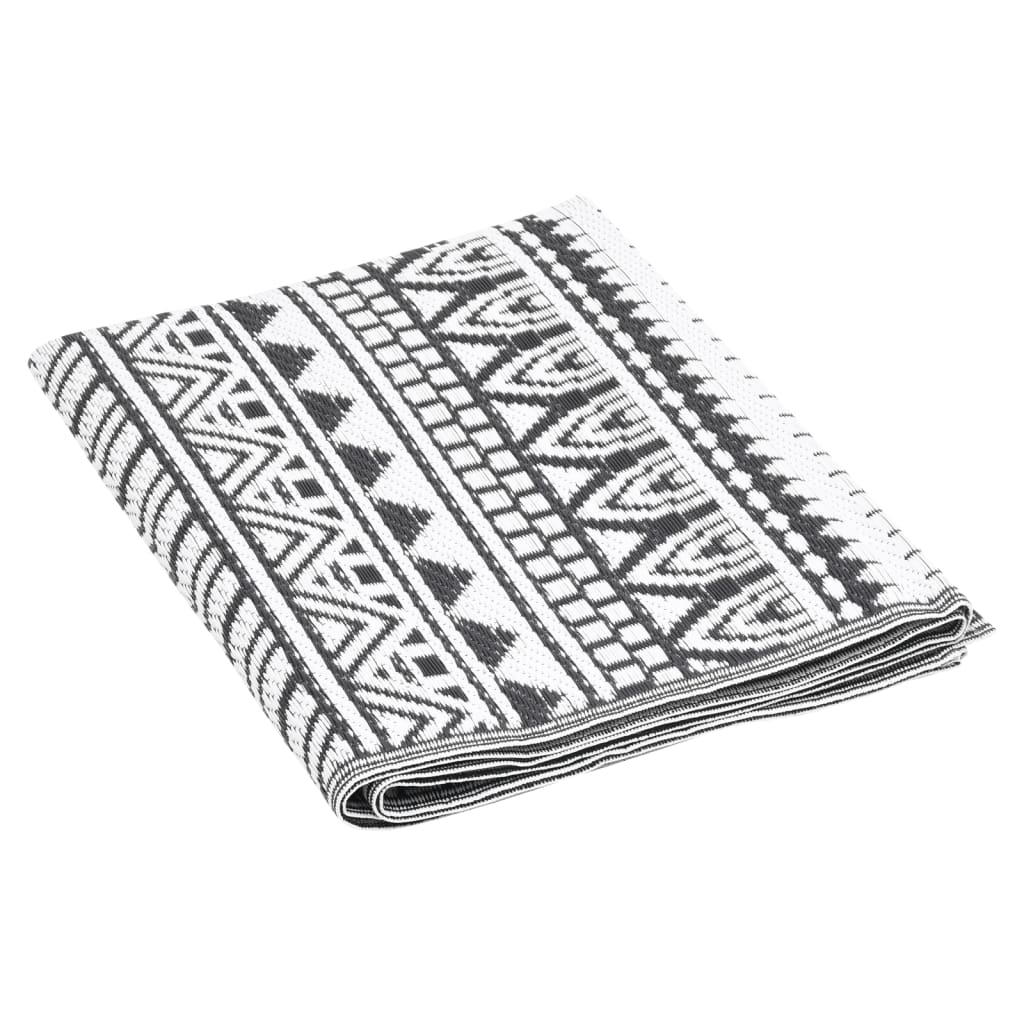 Outdoor rug ARAKIL Black 160x230 cm PP