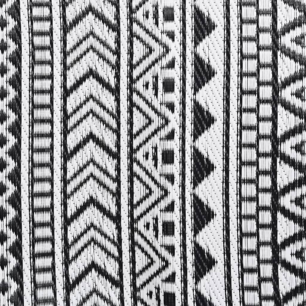 Outdoor rug ARAKIL Black 160x230 cm PP