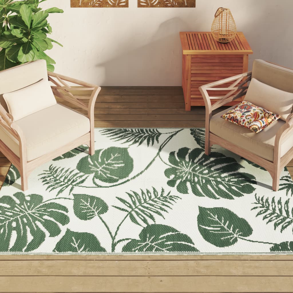 Outdoor rug ARAKIL Green 140x200 cm PP
