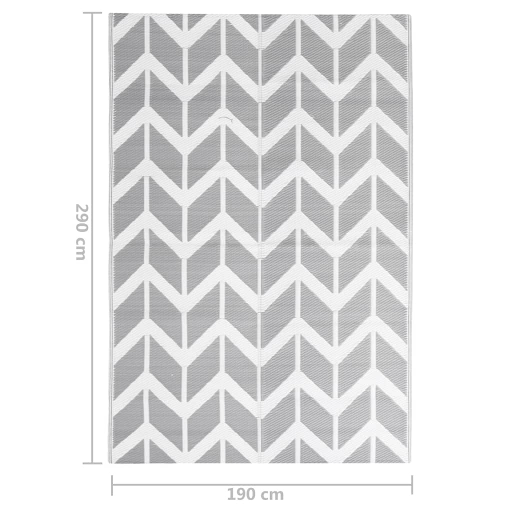 Outdoor carpet ARAKIL gray 190x290 cm PP