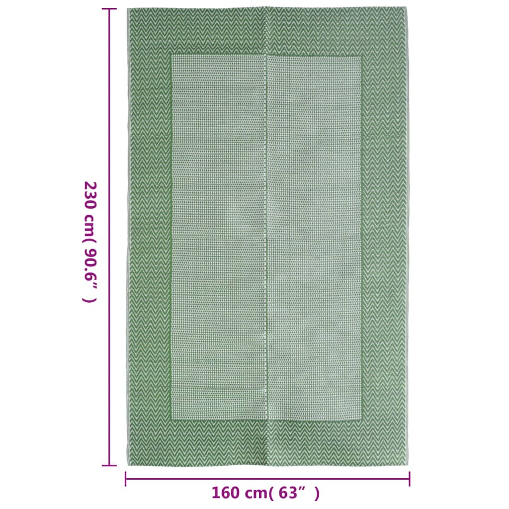 Outdoor carpet ARAKIL green 160x230 cm PP