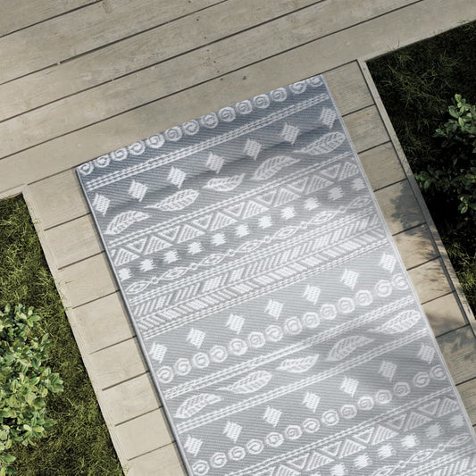 Outdoor-Teppich ARAKIL Grau 80x250 cm PP