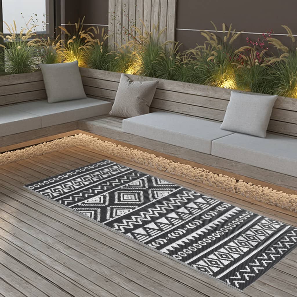 Tapis d'extérieur ARAKIL Noir 80x150 cm PP