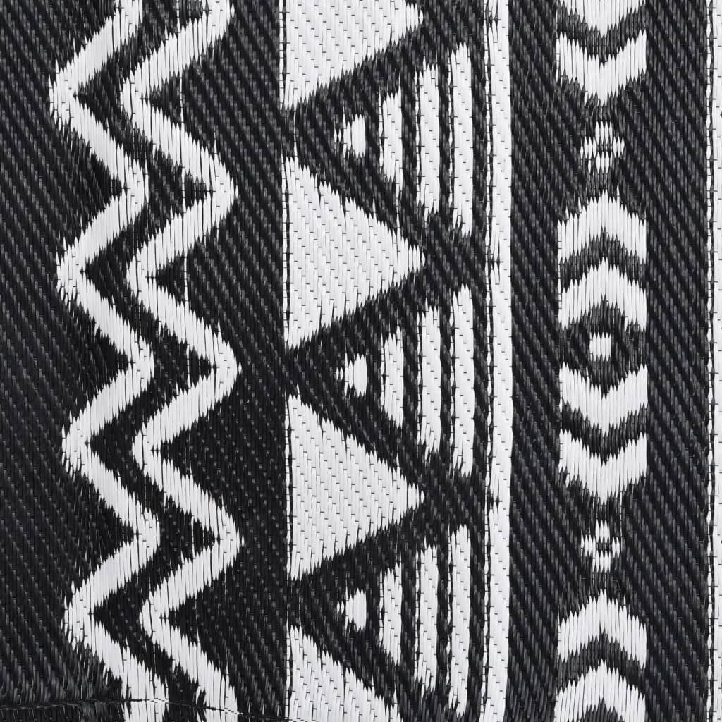 Outdoor rug ARAKIL Black 140x200 cm PP