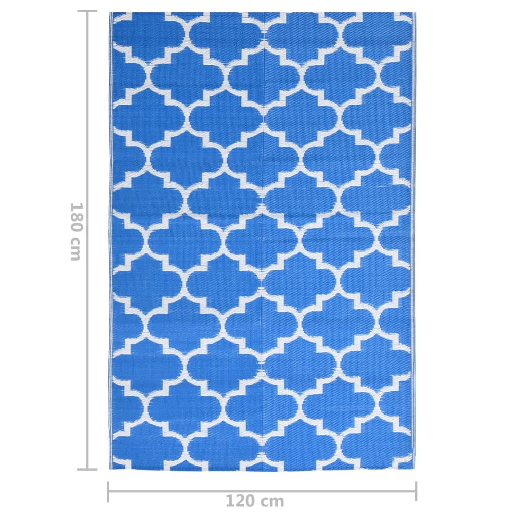 Tapis d'extérieur ARAKIL bleu 120x180 cm PP