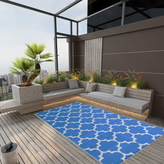 Tapis d'extérieur ARAKIL bleu 120x180 cm PP