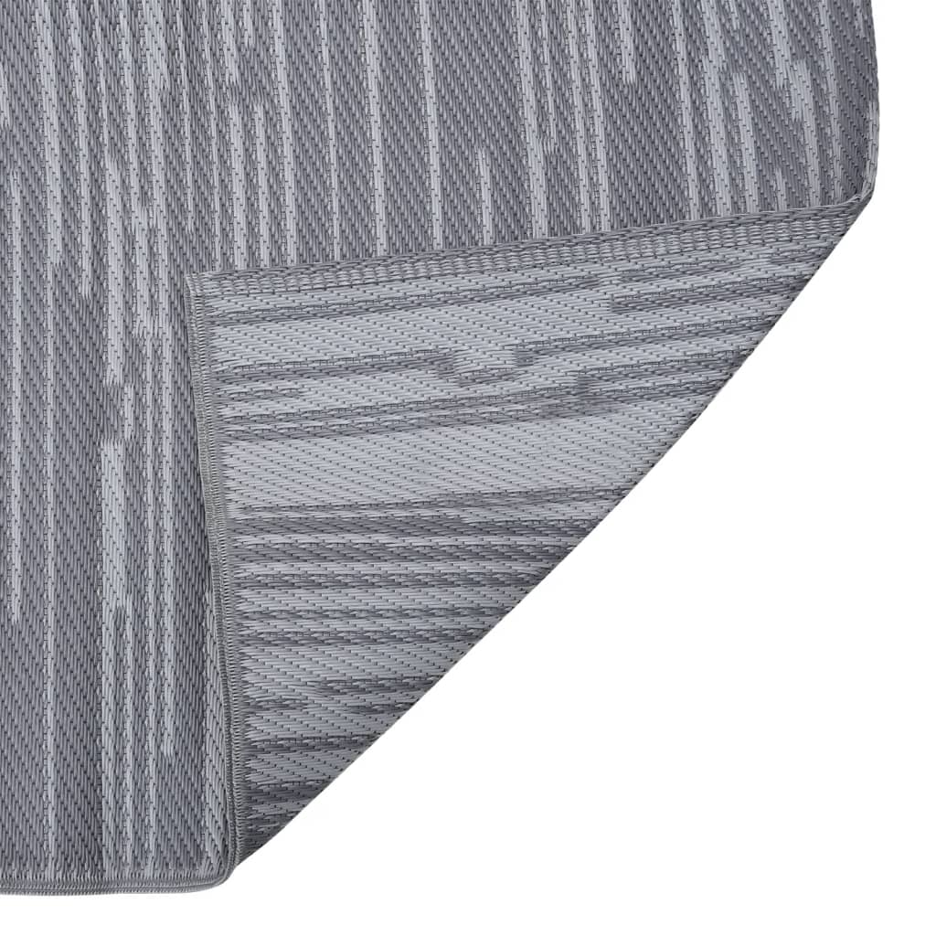 Outdoor-Teppich ARAKIL Anthrazit 80x250 cm PP