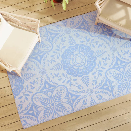 Outdoor-Teppich ARAKIL Babyblau 140x200 cm PP