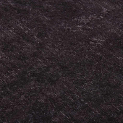 Teppich Waschbar 80x300 cm Schwarz und Golden
