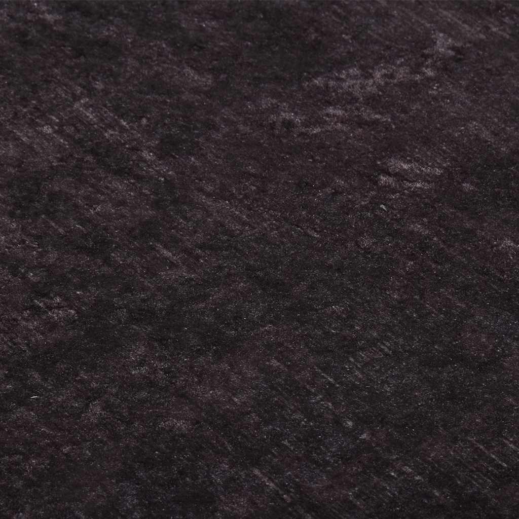 Tapis lavable noir et or 190x300 cm antidérapant