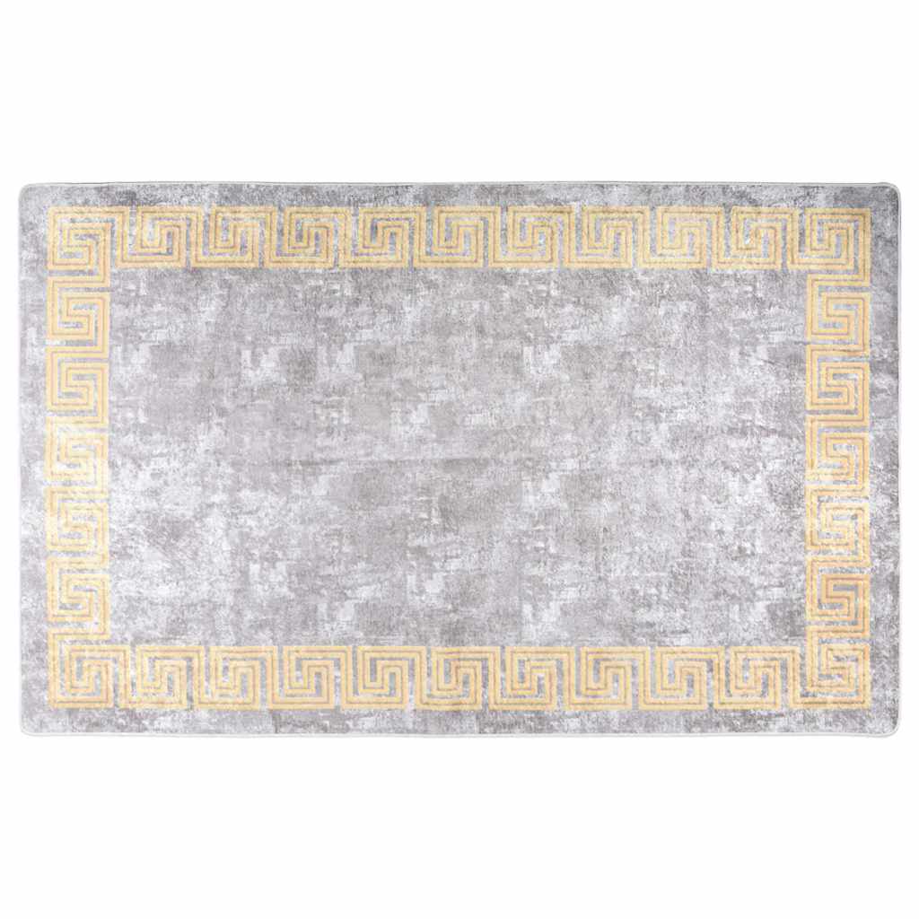 Teppich Waschbar 80x150 cm Grau