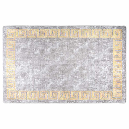Teppich Waschbar 80x150 cm Grau