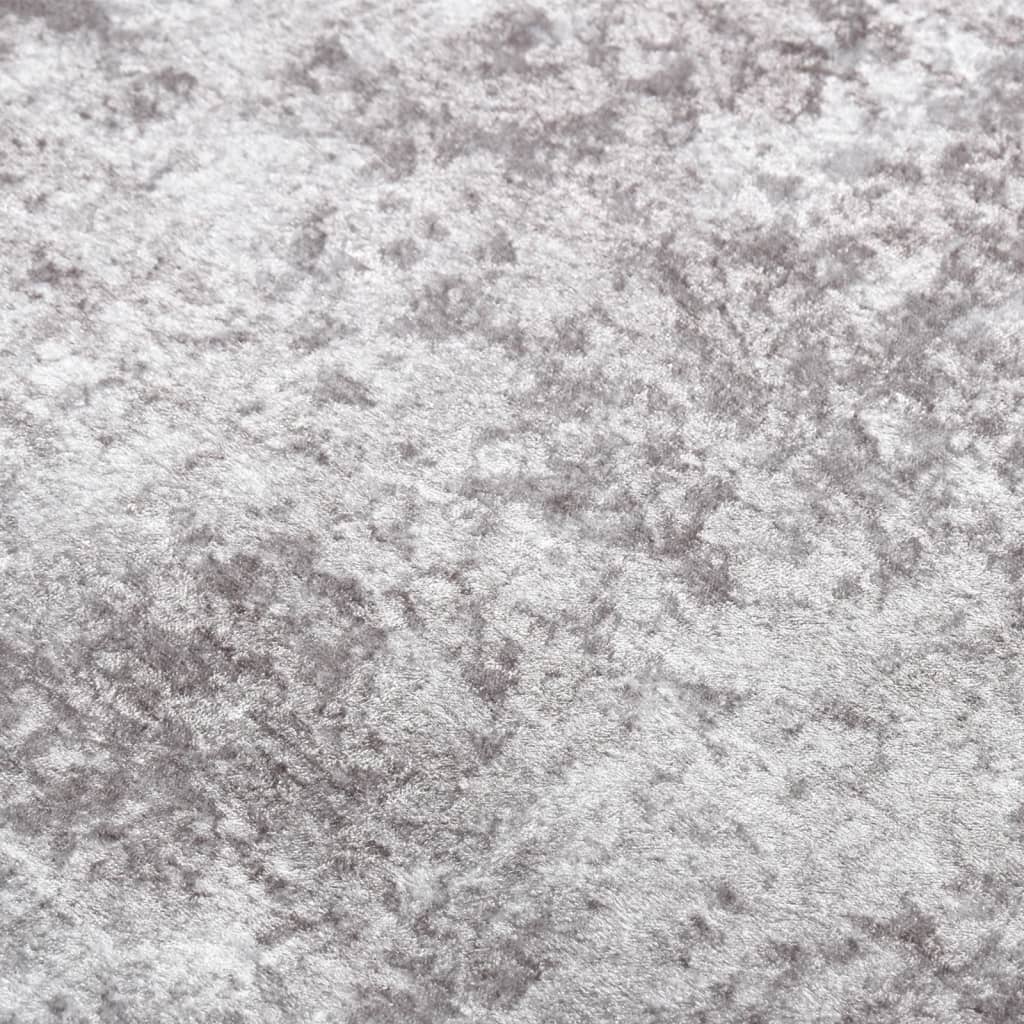 Tapis gris lavable 190x300 cm antidérapant