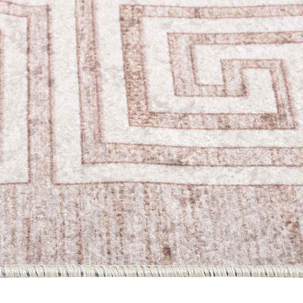 Teppich Waschbar Beige 190x300 cm