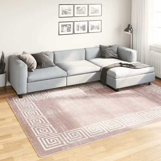 Tapis lavable beige 190x300 cm antidérapant
