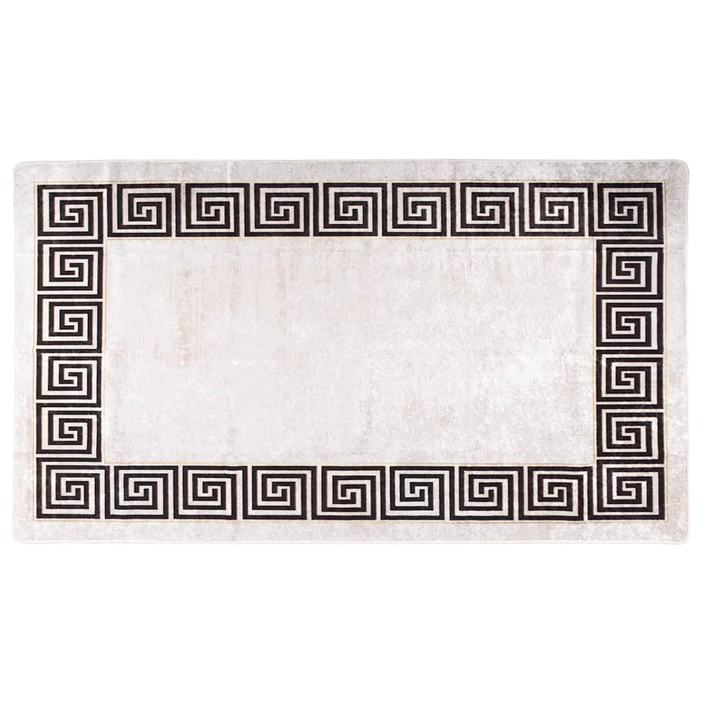 Tapis lavable 190x300 cm beige clair antidérapant