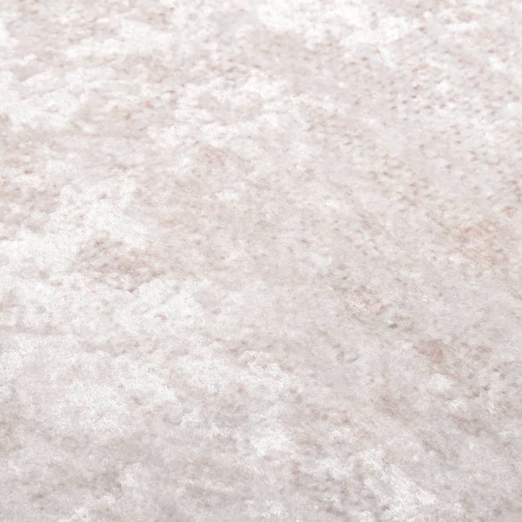 Tapis lavable 190x300 cm beige clair antidérapant