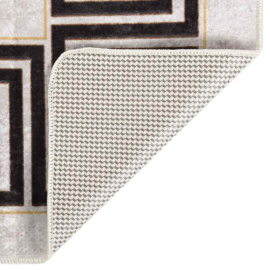Teppich Waschbar 190x300 cm Hellbeige