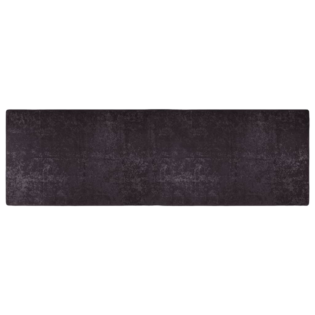 Washable carpet 80x300 cm anthracite non-slip