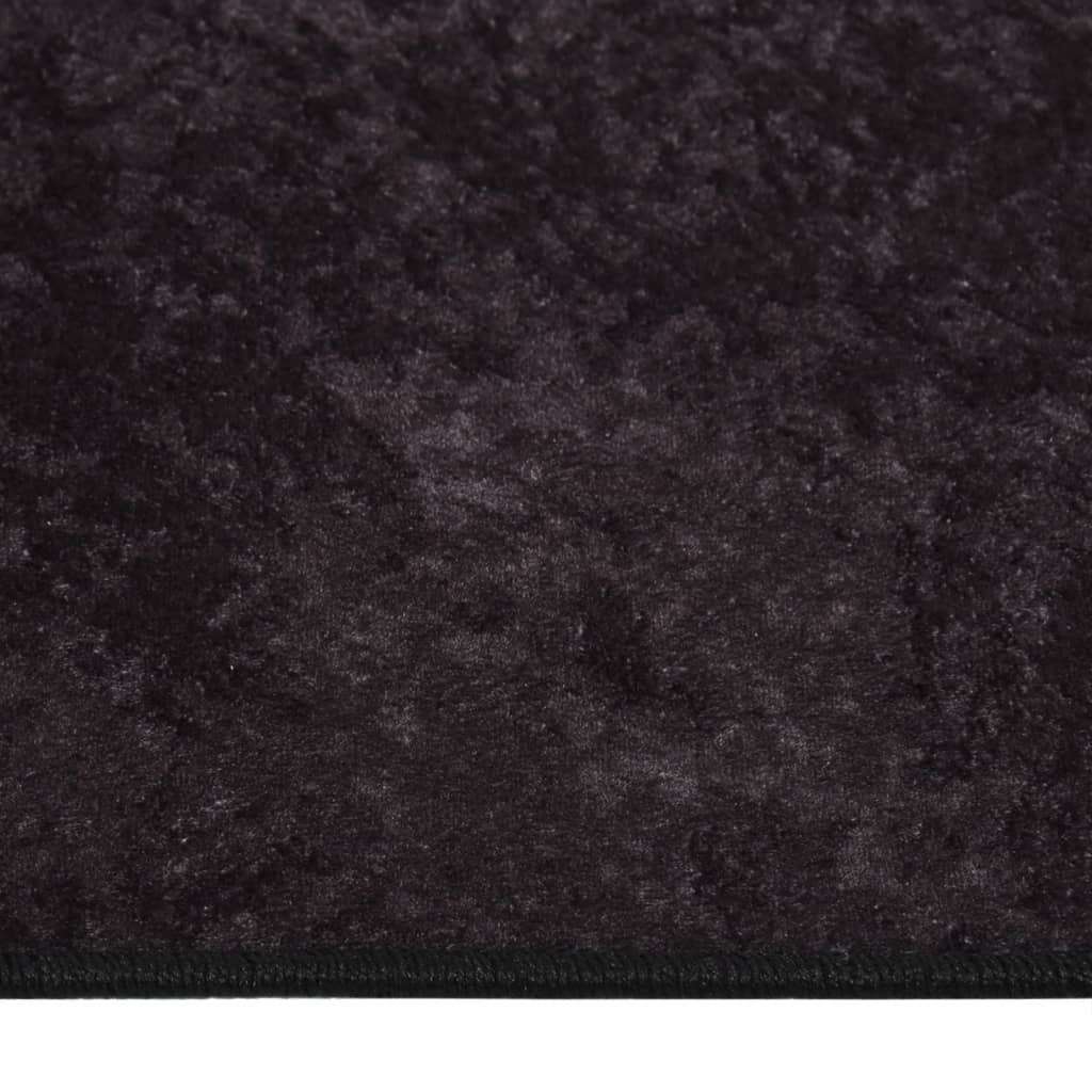 Washable carpet 80x300 cm anthracite non-slip