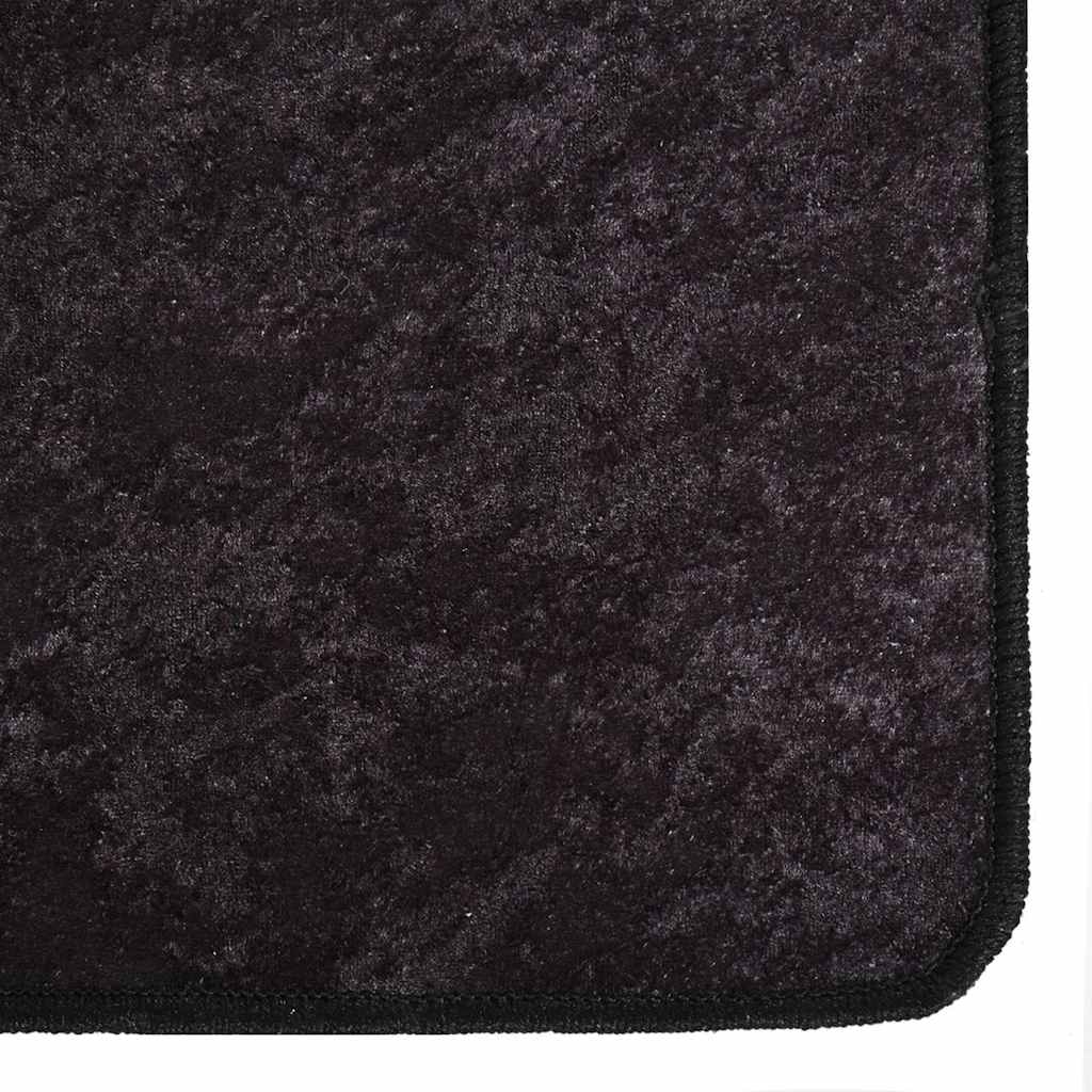 Teppich Waschbar Anthrazit 120x180 cm