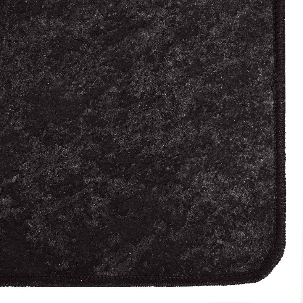 Tapis anthracite lavable 120x180 cm antidérapant