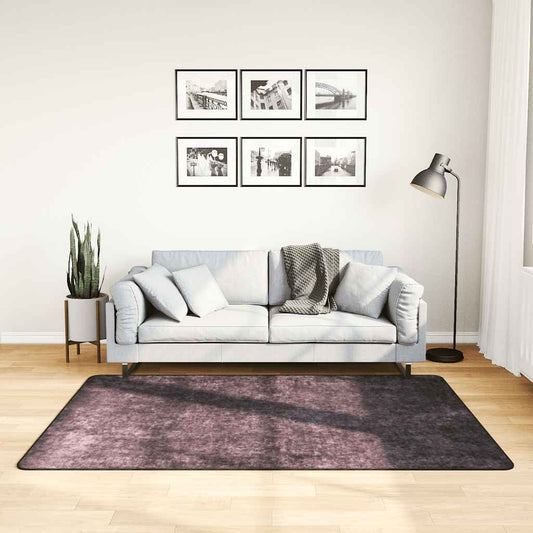 Tapis anthracite lavable 120x180 cm antidérapant