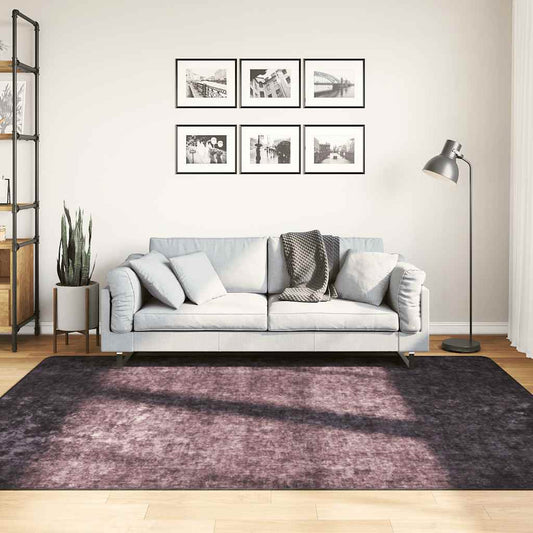 Tapis lavable 160x230 cm anthracite antidérapant