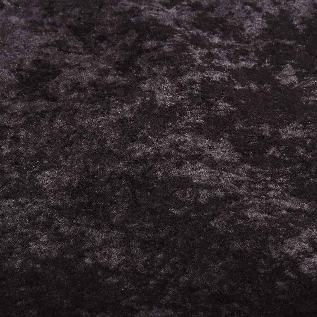 Teppich Waschbar 190x300 cm Anthrazit