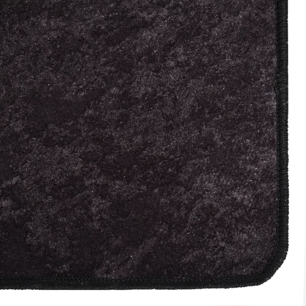Tapis lavable 190x300 cm anthracite antidérapant