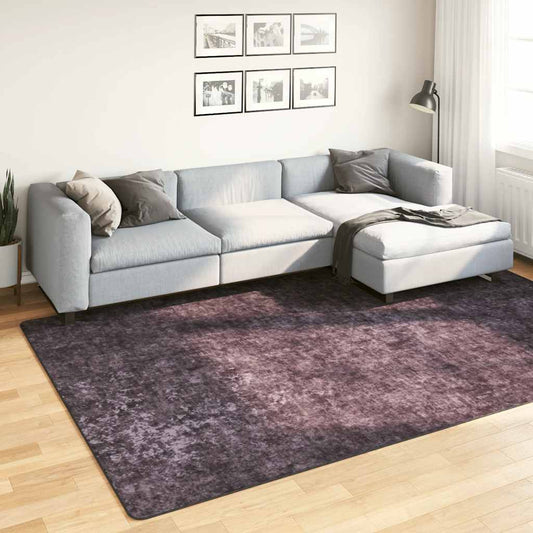 Tapis lavable 190x300 cm anthracite antidérapant