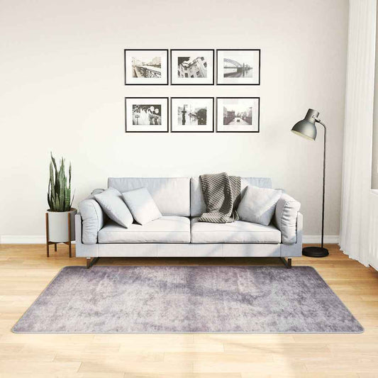 Tapis lavable gris 120x180 cm antidérapant