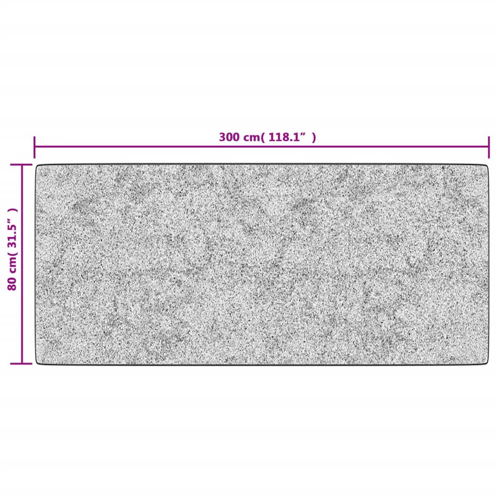 Tapis Patchwork Lavable 80x300 cm Multicolore Antidérapant