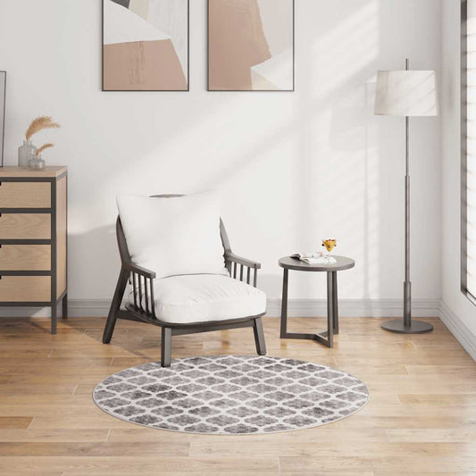 Tapis Lavable Multicolore φ120 cm Antidérapant