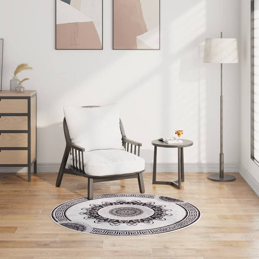 Tapis Lavable Multicolore φ120 cm Antidérapant
