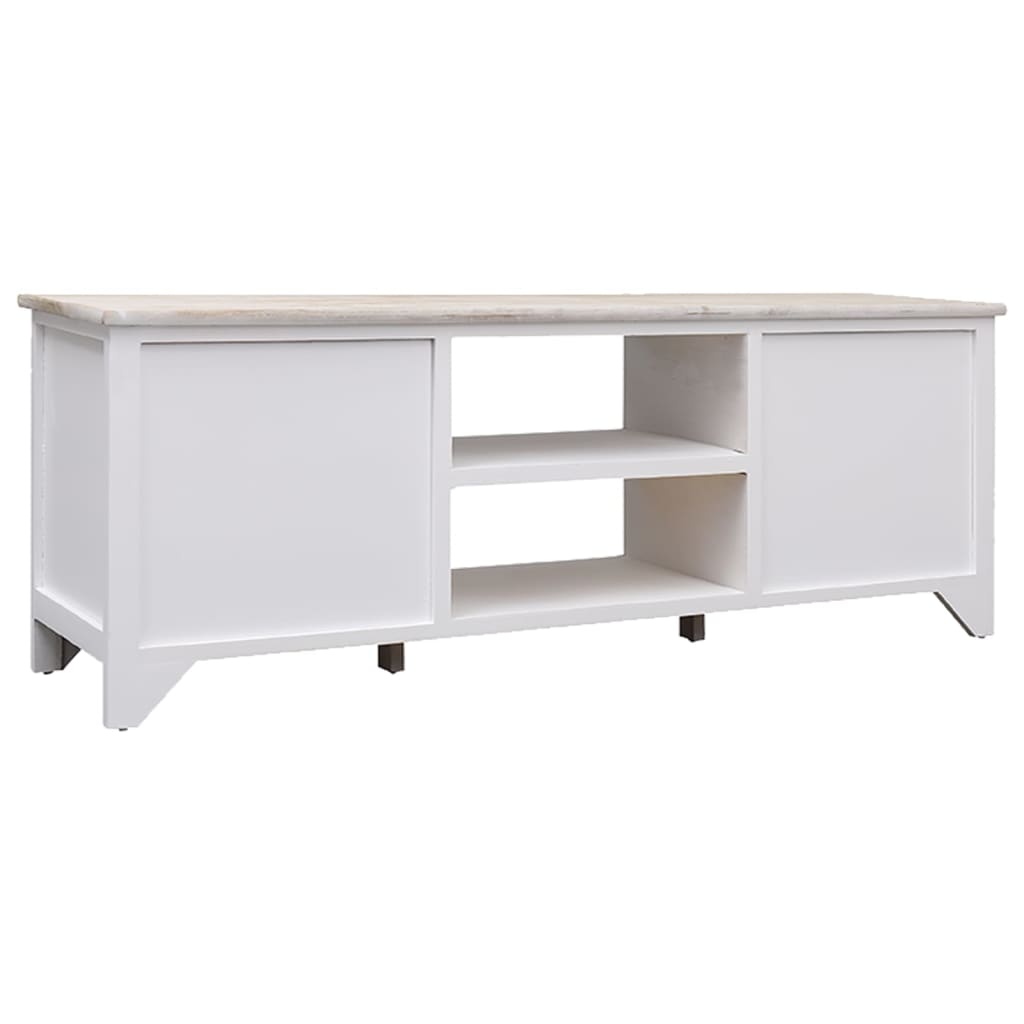 TV-Schrank 108x30x40 cm Massivholz Paulownia