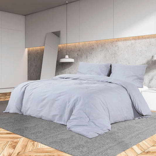 Bettwäsche-Set Grau 260x220 cm Baumwolle