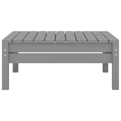 3-tlg. Garten-Lounge-Set Massivholz Kiefer Grau