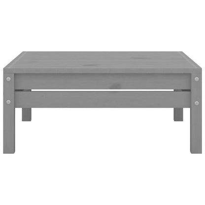 3-tlg. Garten-Lounge-Set Massivholz Kiefer Grau