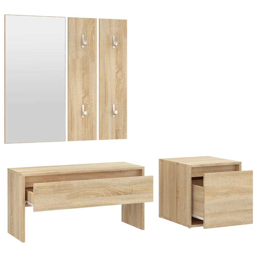 Garderoben-Set Sonoma-Eiche Holzwerkstoff