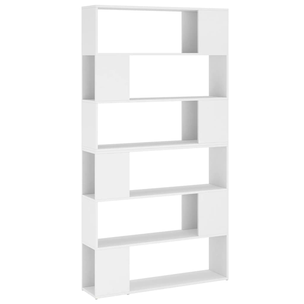 Bookcase room divider white 100x24x188 cm
