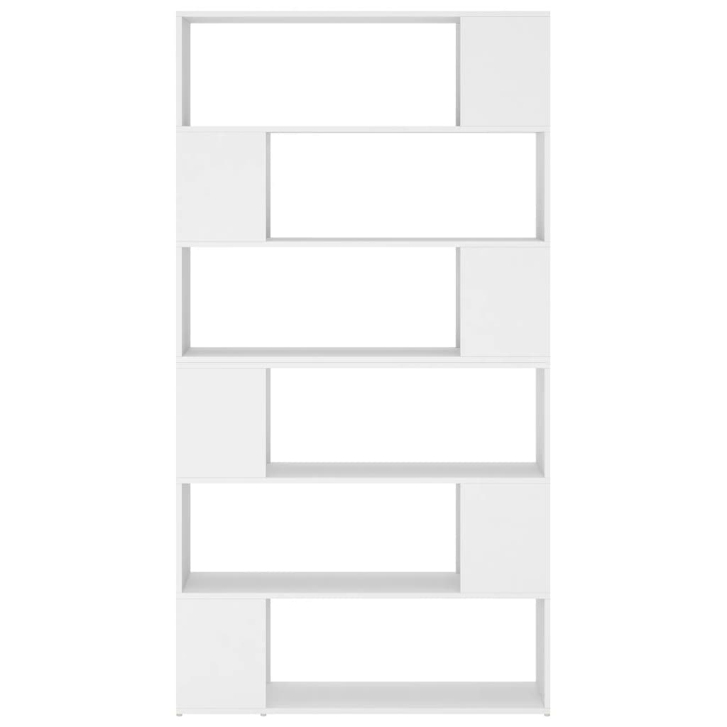 Bookcase room divider white 100x24x188 cm