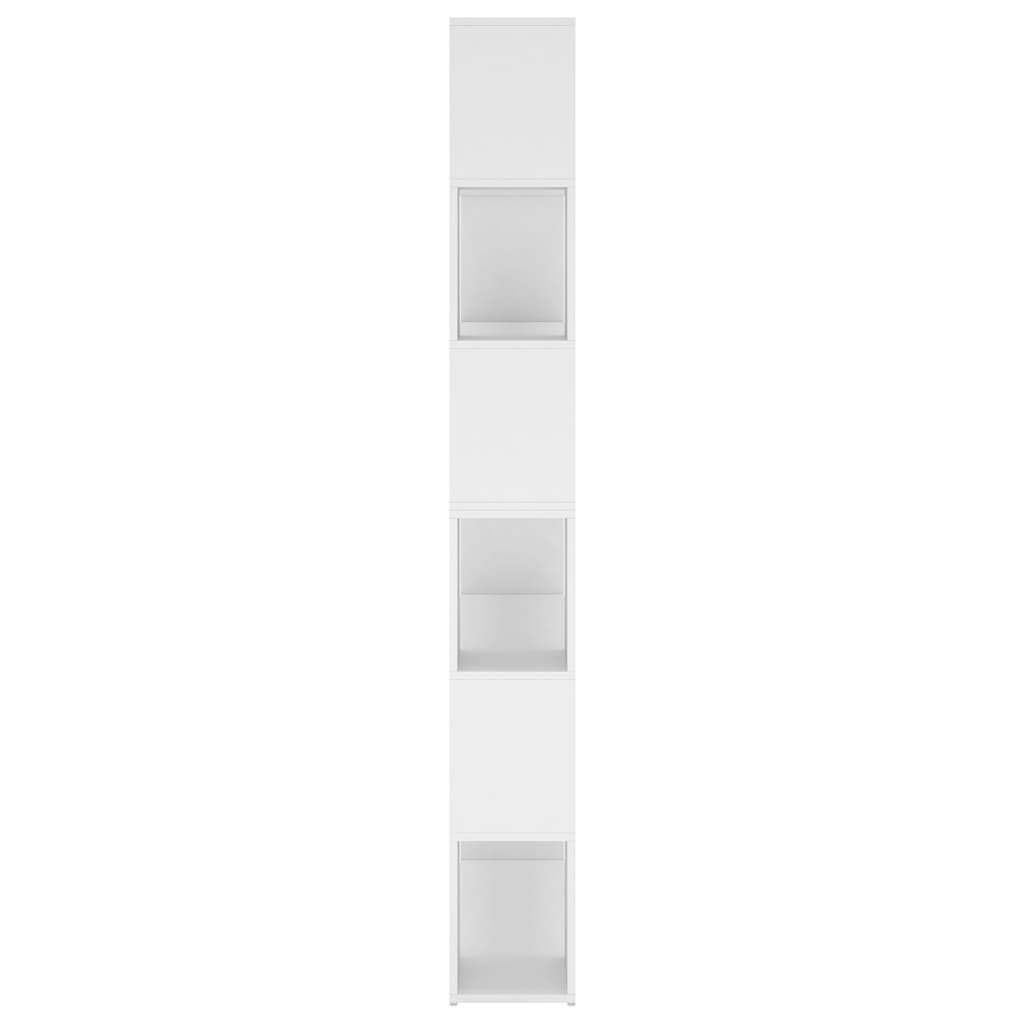 Bookcase room divider white 100x24x188 cm