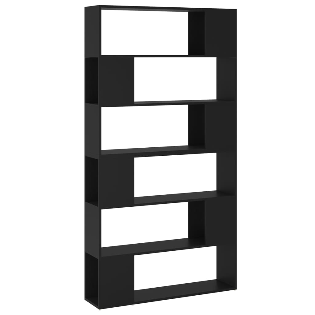Bookcase Room Divider Black 100x24x188 cm