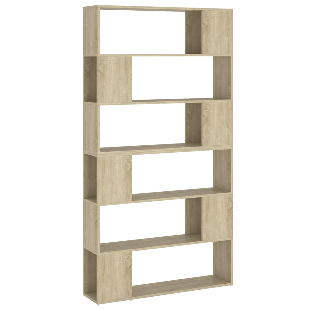 Bookshelf room divider Sonoma oak 100x24x188 cm