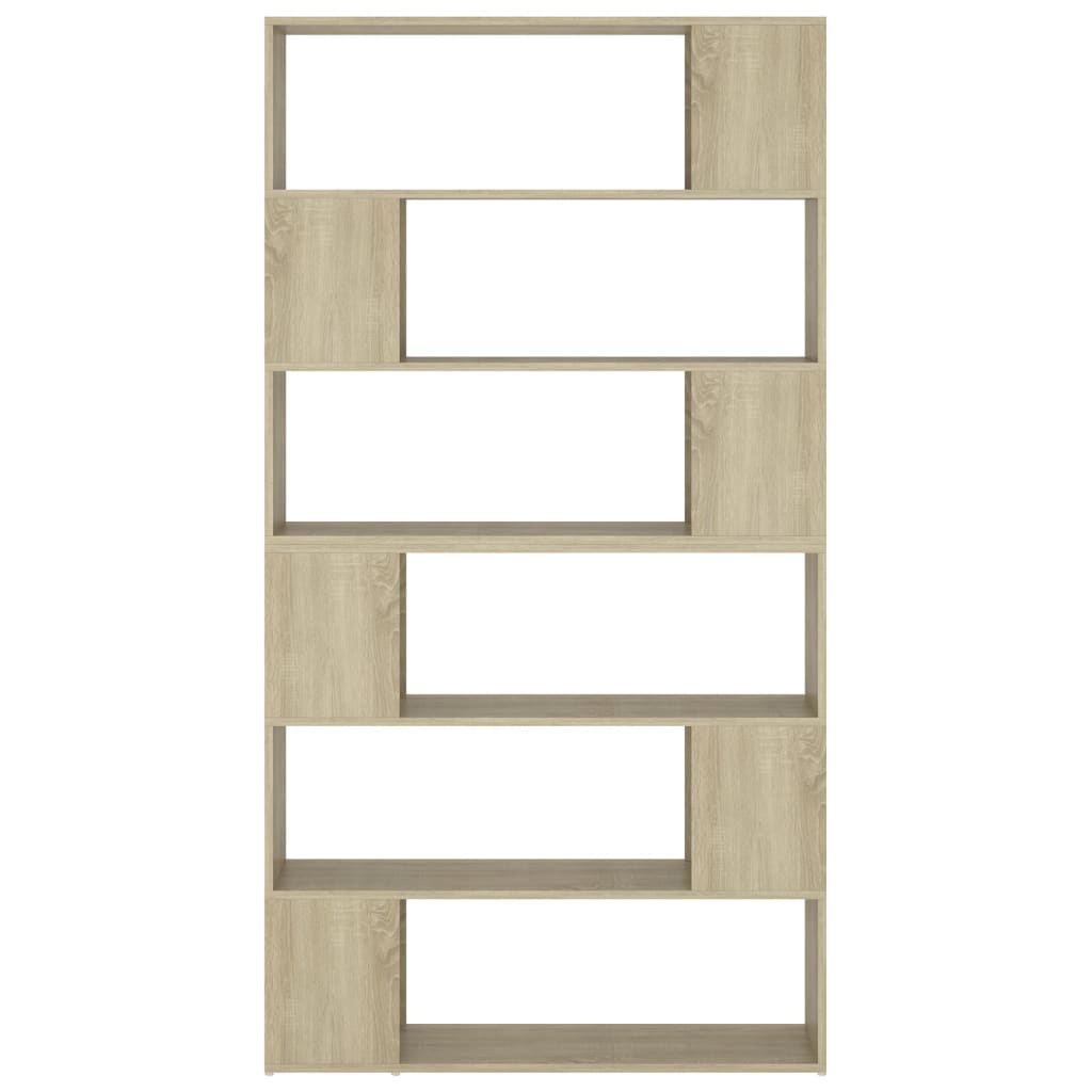 Bookshelf room divider Sonoma oak 100x24x188 cm