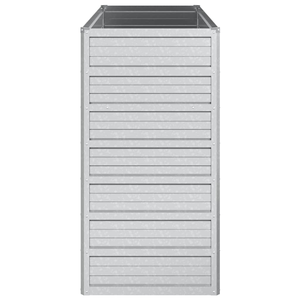 Garten-Hochbeet 100x40x77 cm Verzinkter Stahl Silber