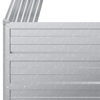 Garten-Hochbeet 100x40x45 cm Verzinkter Stahl Silber